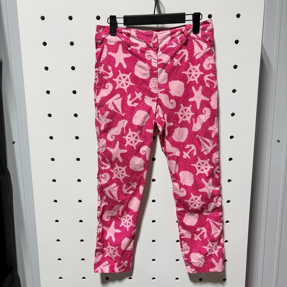 Lilly Pulitzer Pink Sea Pants Size 4